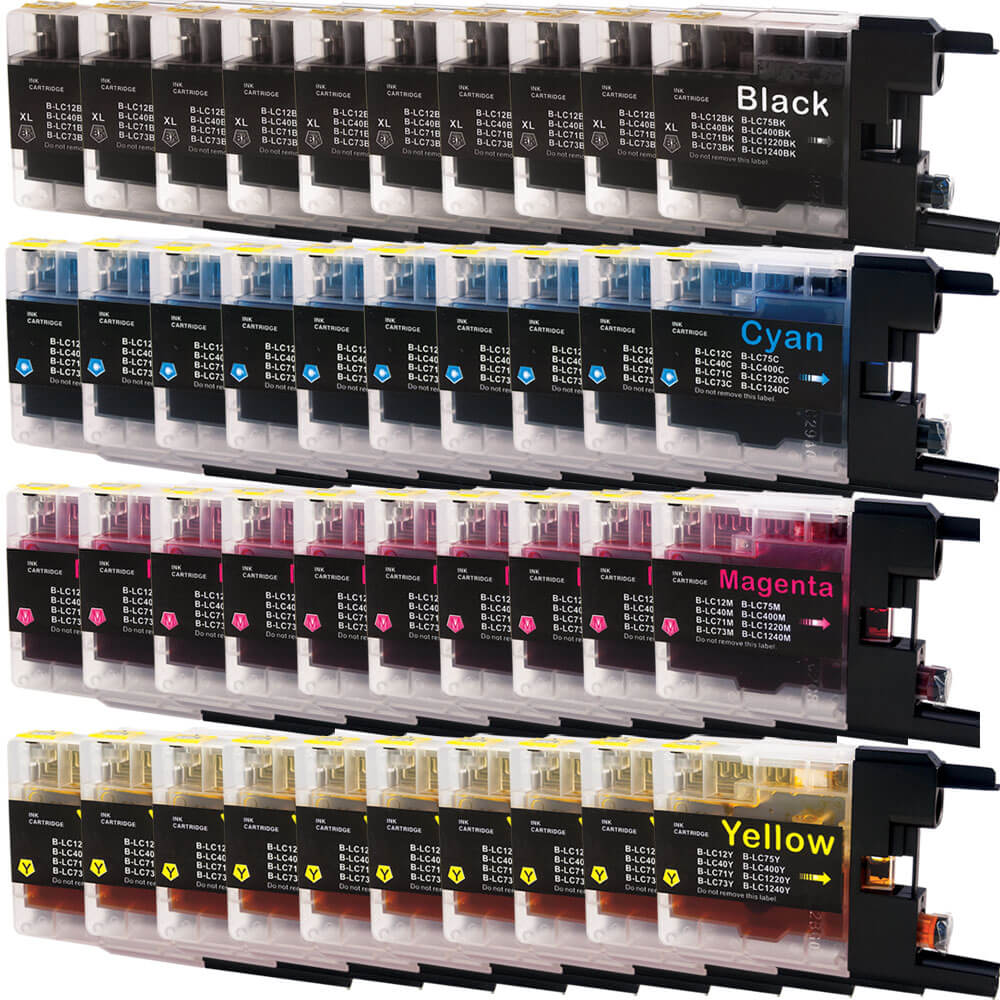 Compatible Brother LC75 Ink XL 40-Pack